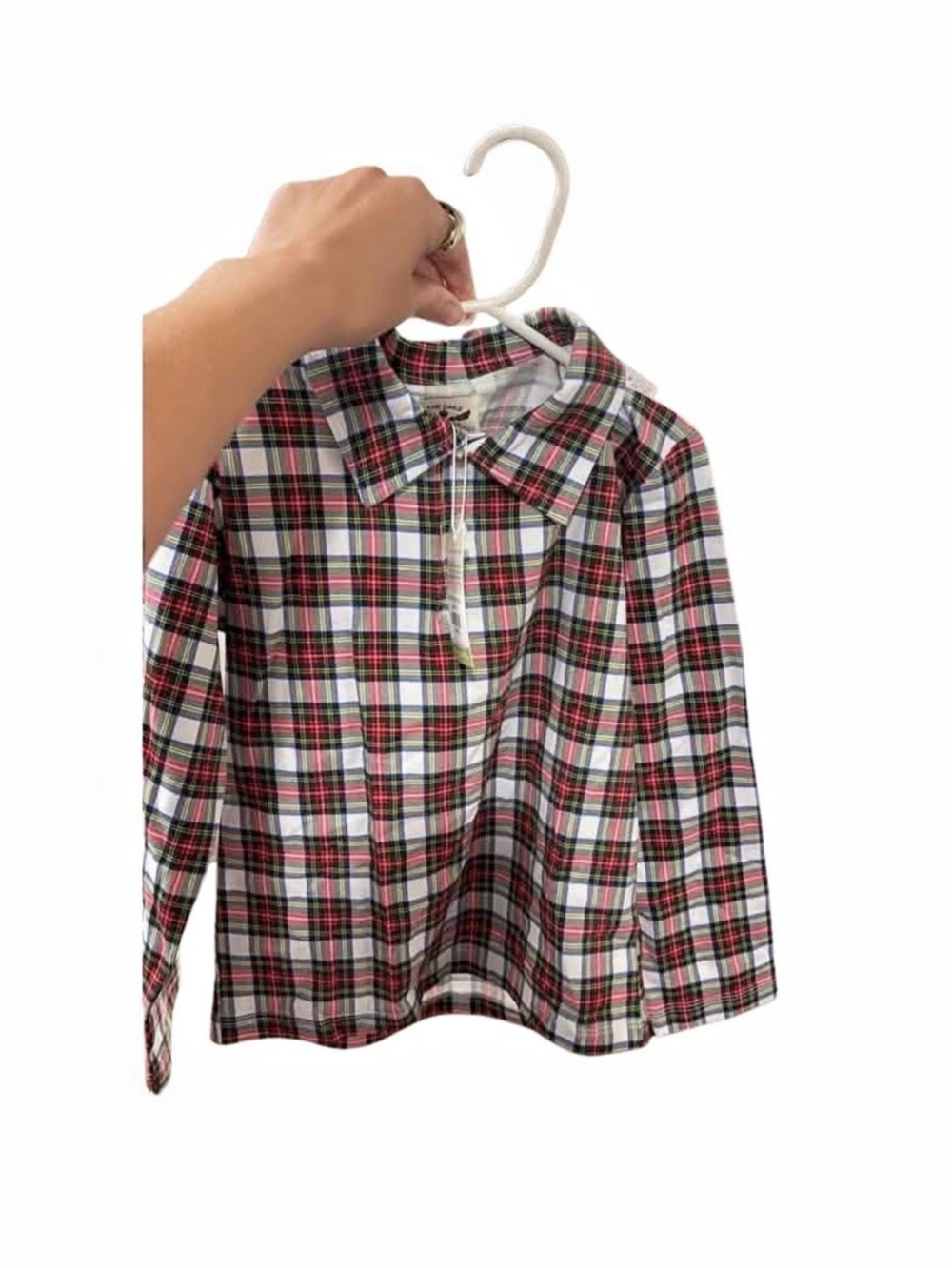 Red & Black Plaid Button Down Shirt